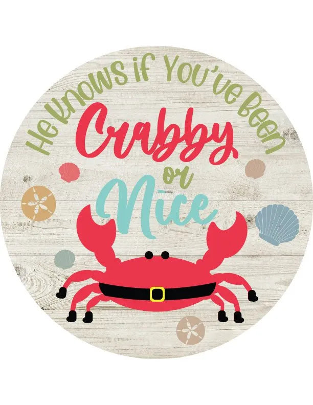 Crabby Nice Christmas Door Decorations - iCustomLabel