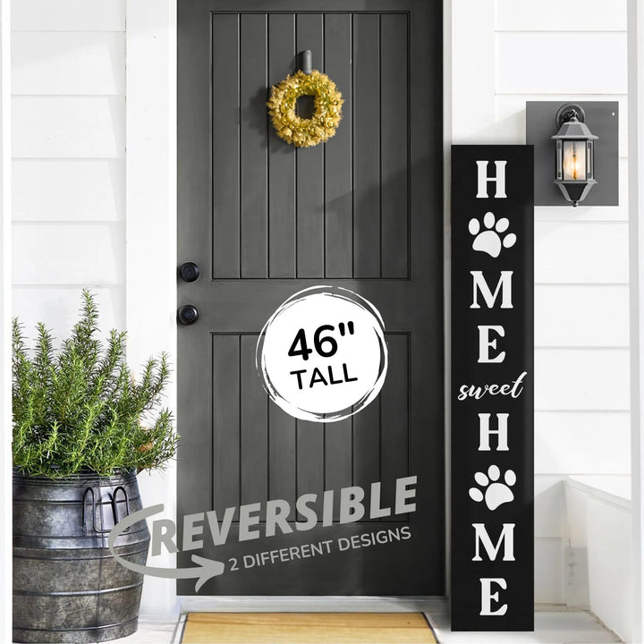 Crazy Dog Porch Leaner Welcome Sign - iCustomLabel