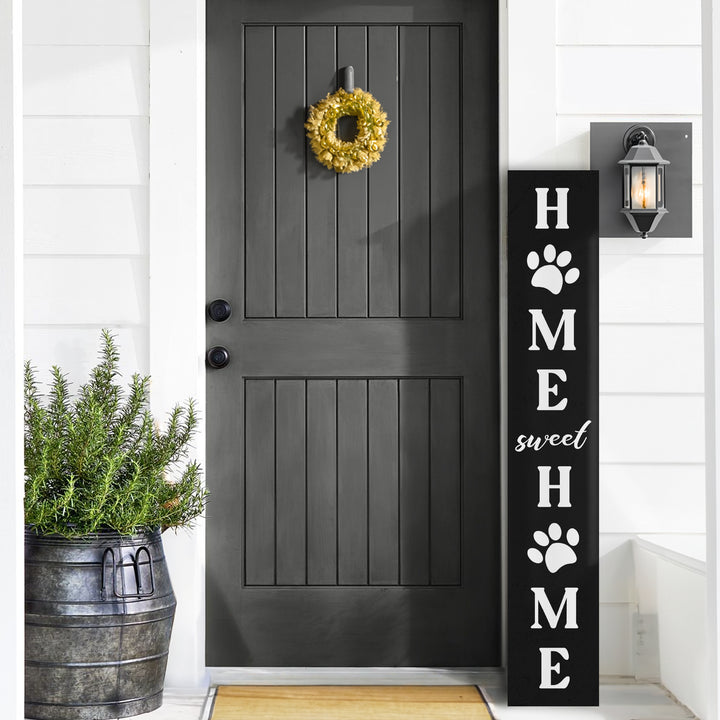 Crazy Dog Porch Leaner Welcome Sign - iCustomLabel