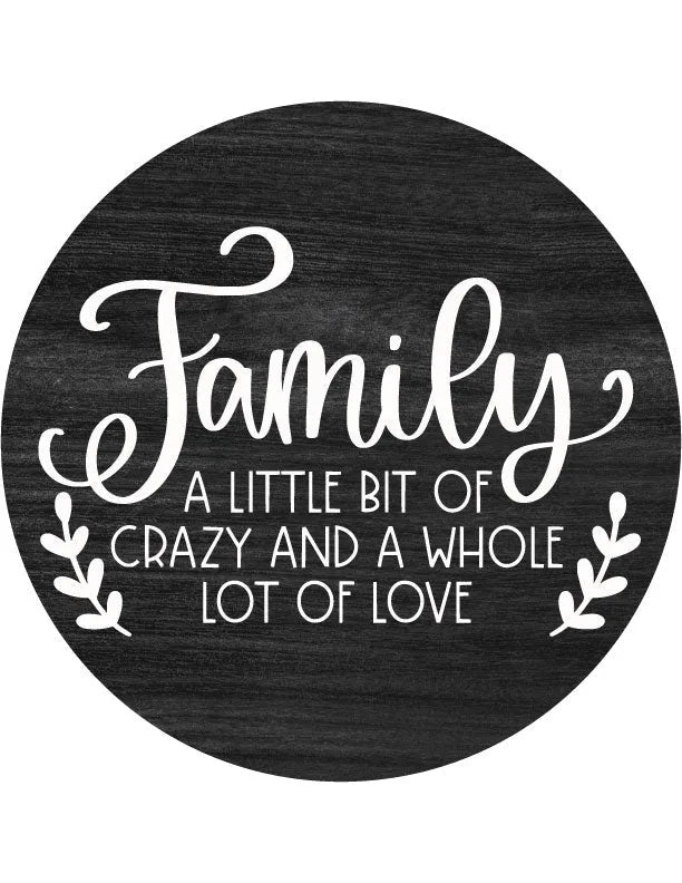 Crazy Family Front Door Decor - iCustomLabel