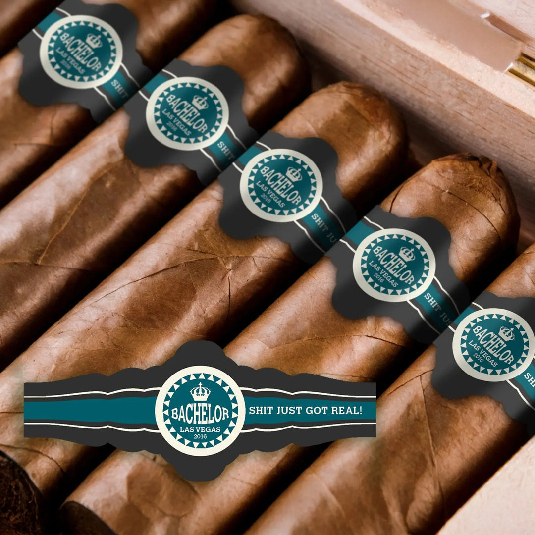 Crown Bachelor Party Cigar Bands - iCustomLabel