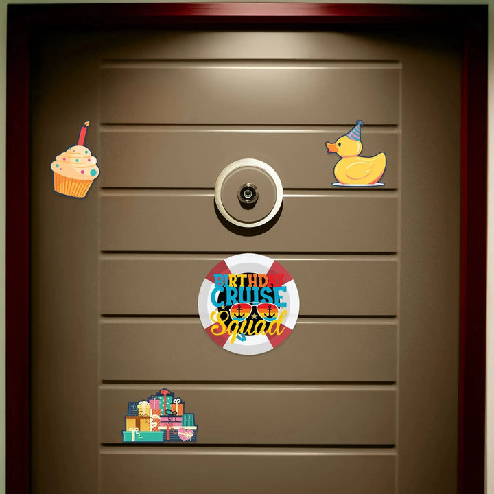 Cruise Squad Cupcake Birthday Magnets - iCustomLabel