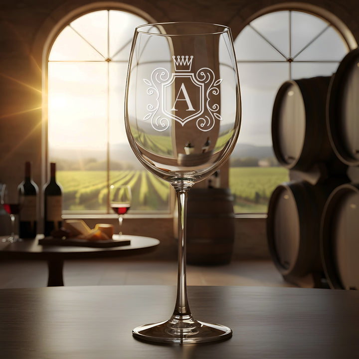 Personalized 11oz Stemmed Wine Glass - Custom Engraved Glassware - iCustomLabel