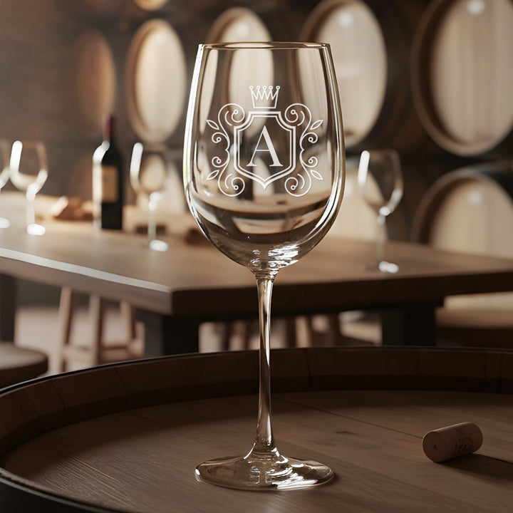 Personalized 11oz Stemmed Wine Glass - Custom Engraved Glassware - iCustomLabel