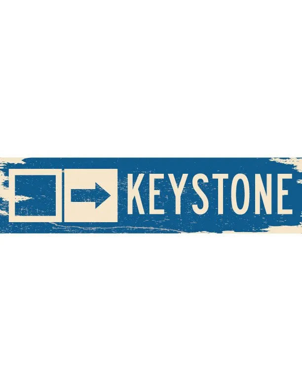 Custom Distressed Ski Trail Metal Sign - iCustomLabel