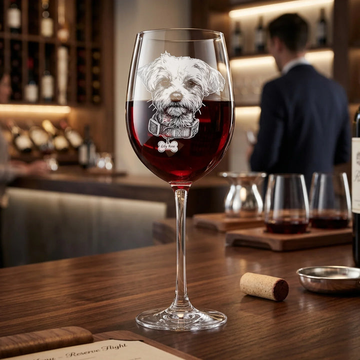 custom-dog-etched-stemmed-wine-glass-icustomlabel-1 - iCustomLabel