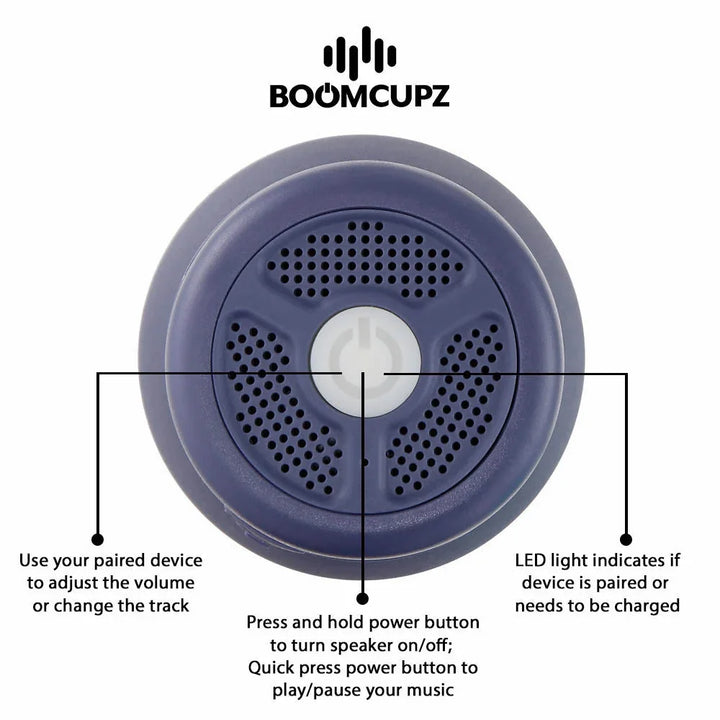 Custom Engraved Beach Vibez Bluetooth Tumbler – 20oz Insulated Stainless Steel Speaker Cup