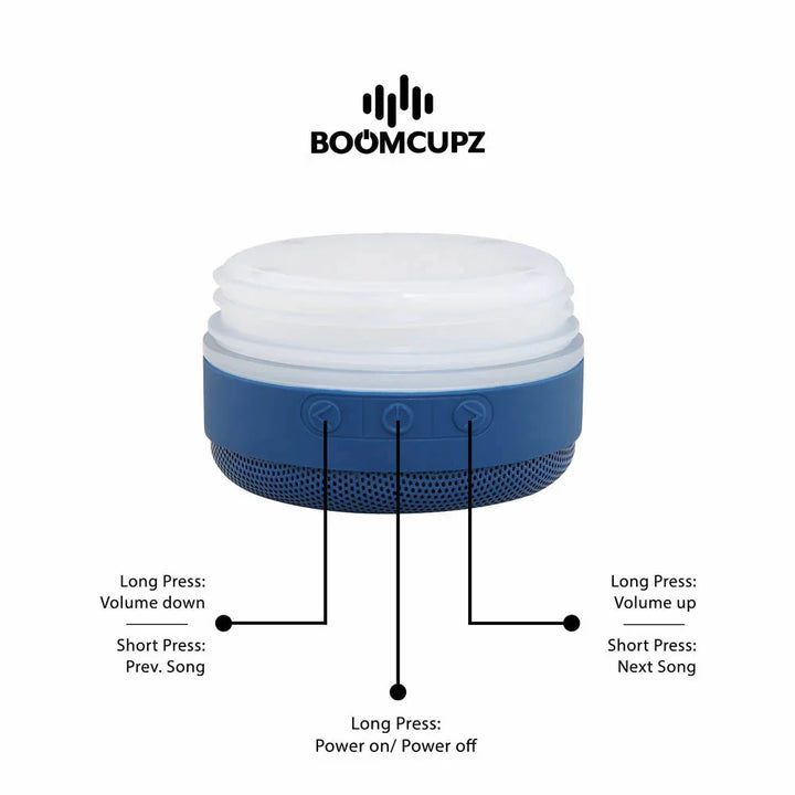 Custom Engraved Coastal Cupz Bluetooth Tumbler – 24oz Stainless Steel Insulated Speaker Cup