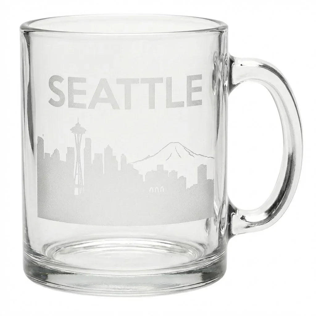 Personalized Glass Coffee Mug - iCustomLabel