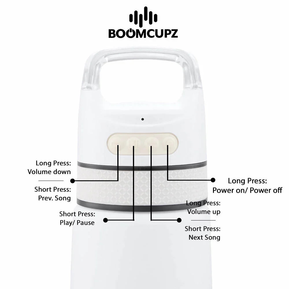 Custom Engraved Sportz 350 Bluetooth Speaker Cup – 12 oz Insulated Stainless Steel