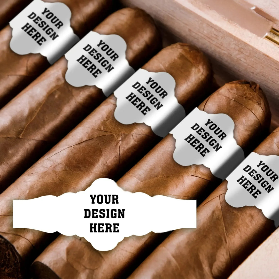 custom-business-ornate-die-cut-cigar-bands-icustomlabel-1 - iCustomLabel