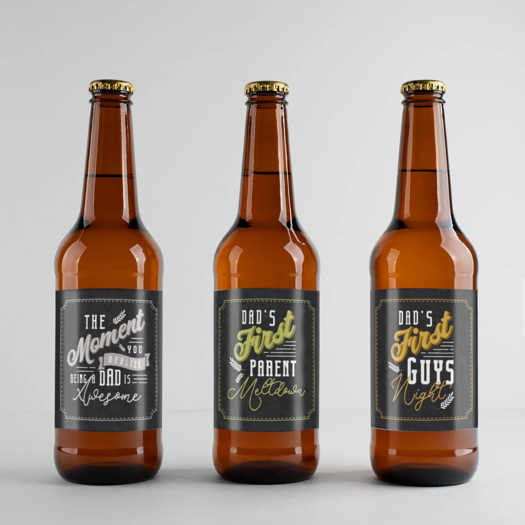 Dad Milestone Beer Label Set - iCustomLabel