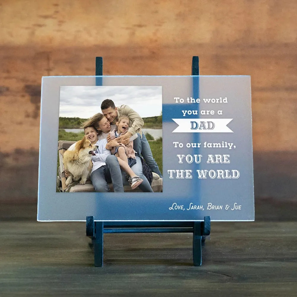 Dad's The World Plaque - iCustomLabel