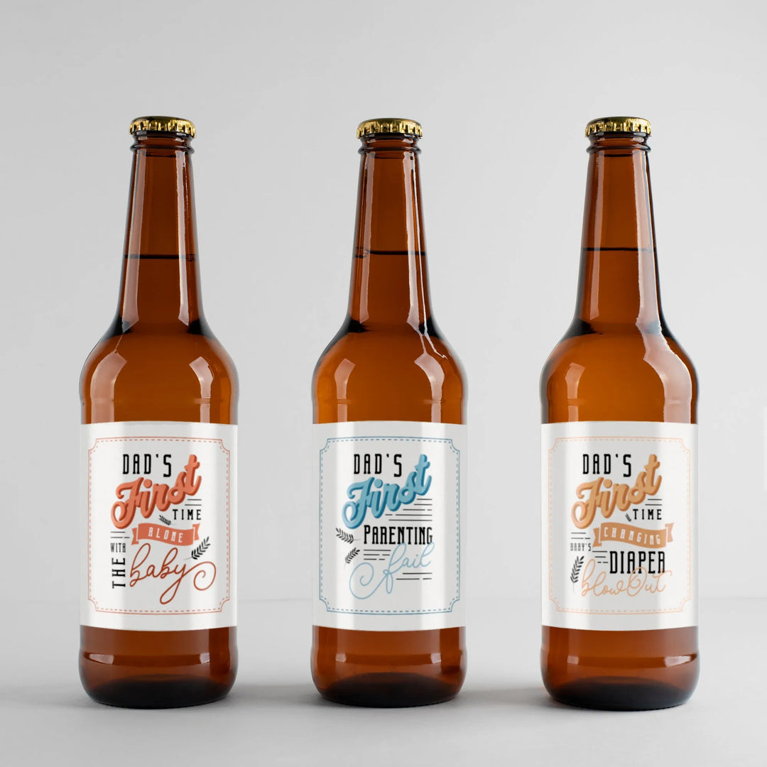 Daddy Milestones Beer Label Set - iCustomLabel