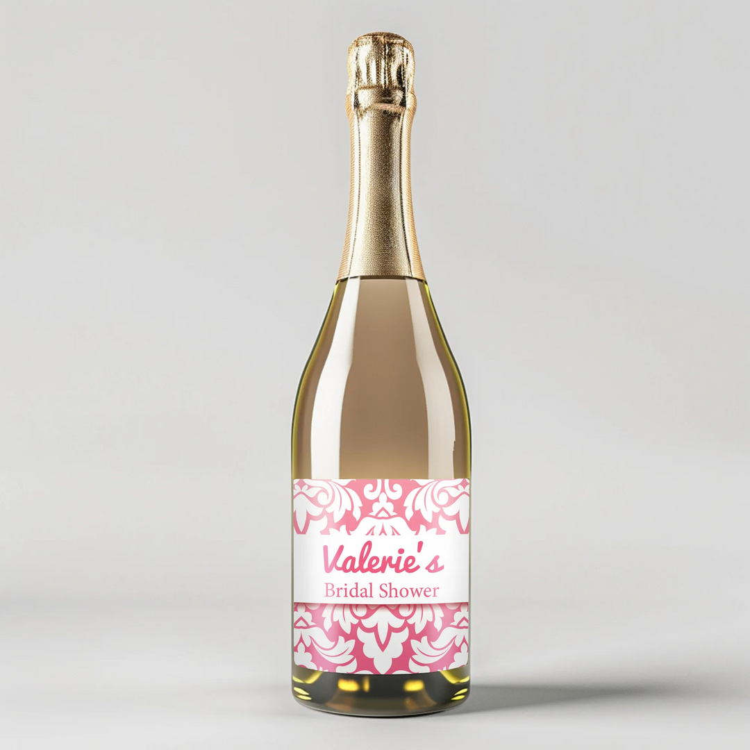 Damask Ombre Champagne Label - iCustomLabel