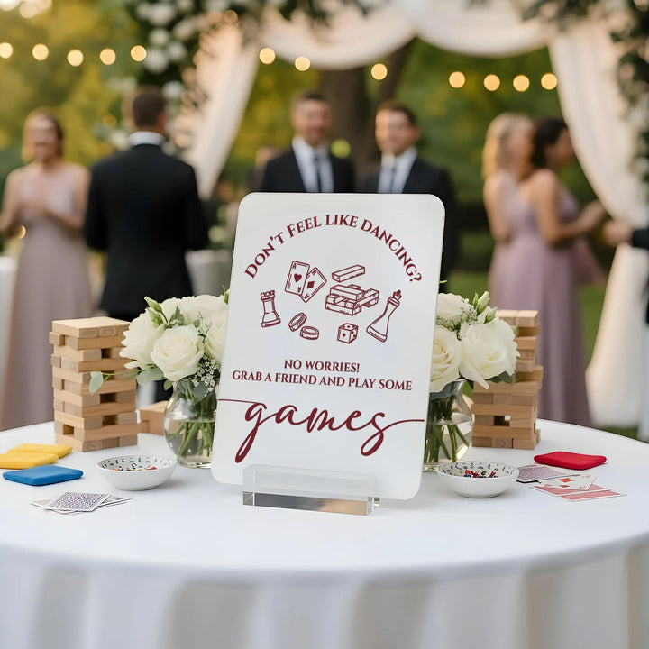 dancing-games-wedding-table-sign-icustomlabel-2 - iCustomLabel