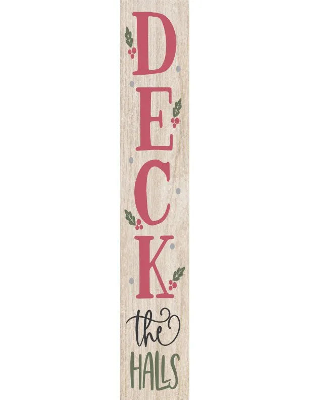 Deck The Halls Christmas Porch Sign - iCustomLabel