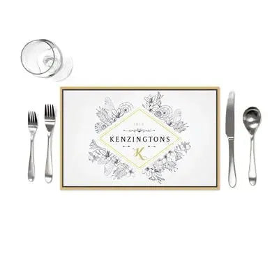 Diamond Family Name Placemats - iCustomLabel