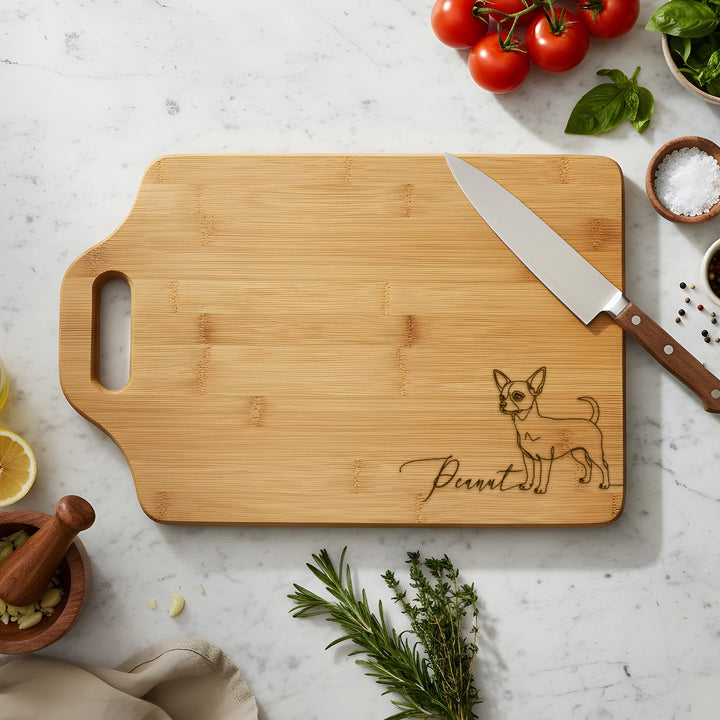 Dog Bamboo Cutting Board