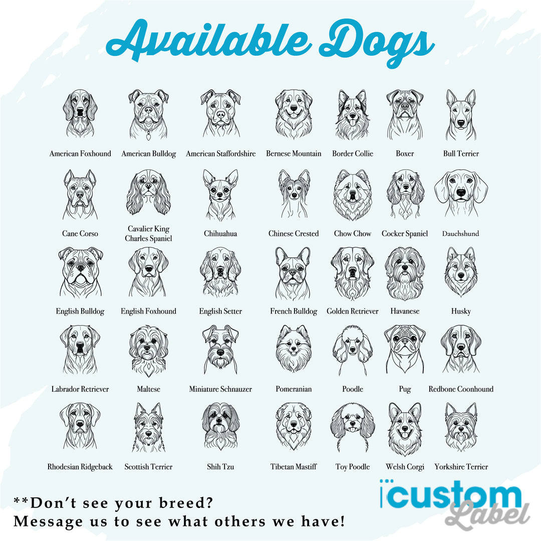 Dog Face Bamboo Cutting Board