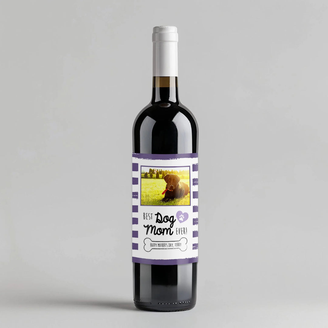 Dog Mom Wine Label - iCustomLabel