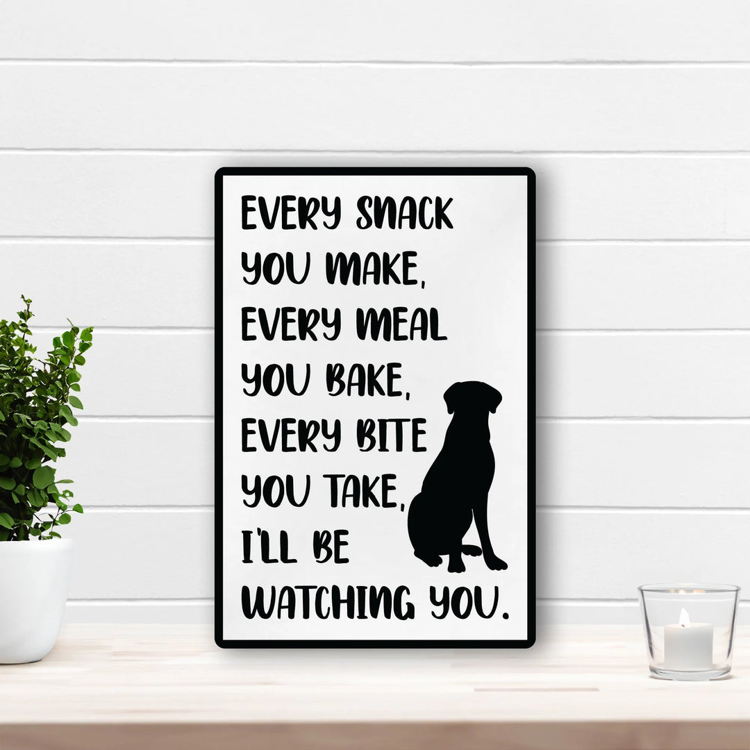 Dog Watching You Home Sign - iCustomLabel