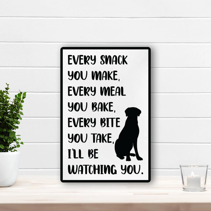 Dog Watching You Home Sign - iCustomLabel