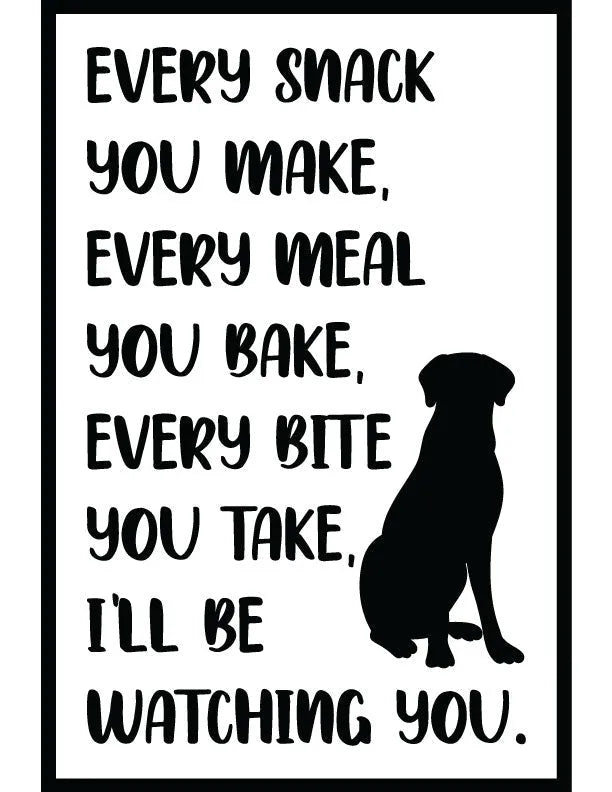 Dog Watching You Home Sign - iCustomLabel