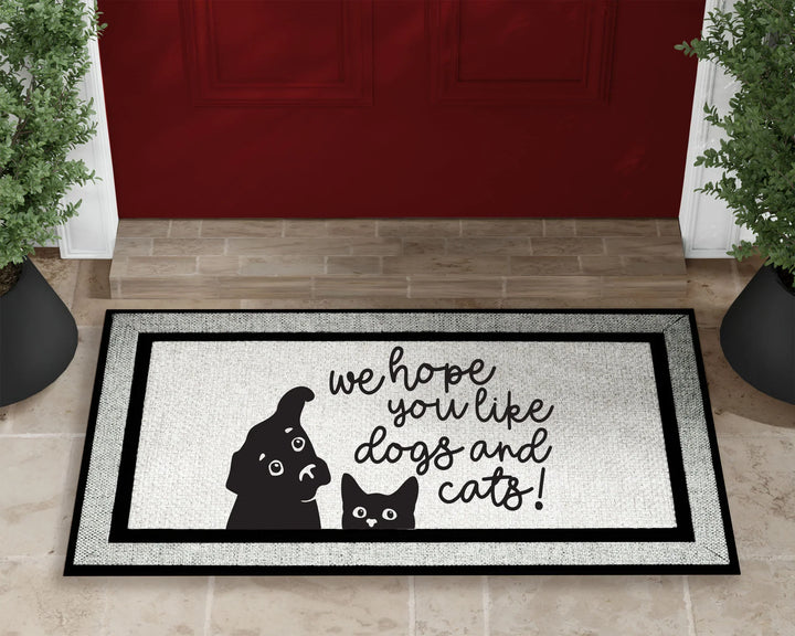 Dogs And Cats Welcome Mat