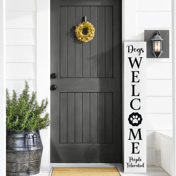 Dogs Welcome Sign - iCustomLabel