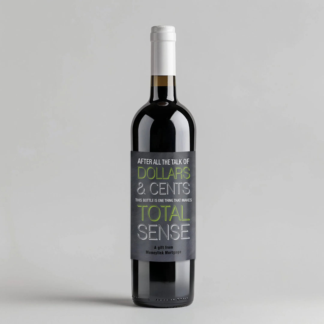 Dollars Mortgage Broker Wine Label - iCustomLabel