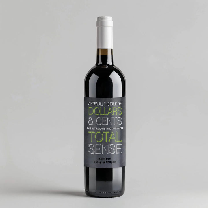 Dollars Mortgage Broker Wine Label - iCustomLabel