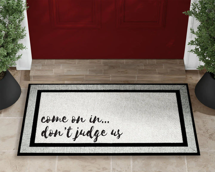 Don't Judge Welcome Mat