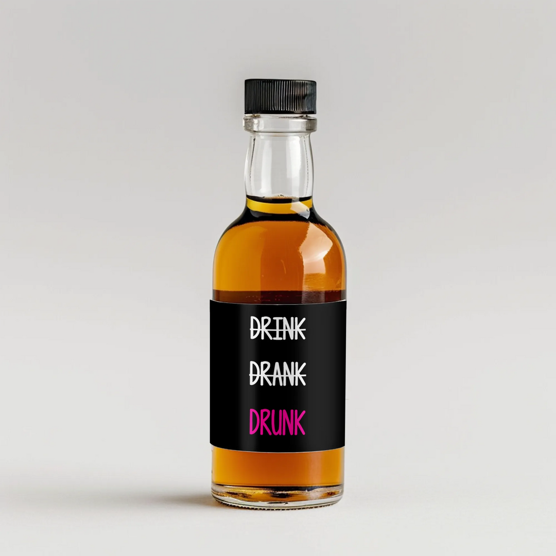 Drink Drank Drunk Mini Liquor Label - iCustomLabel