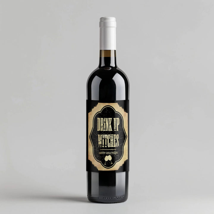 Drink Up Witches Wine Label - iCustomLabel