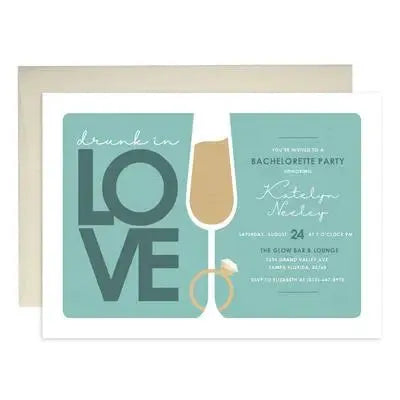 Drunk In Love Bachelorette Party Invitations - iCustomLabel