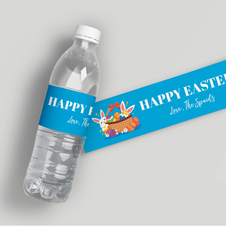 Easter Basket Water Bottle Labels