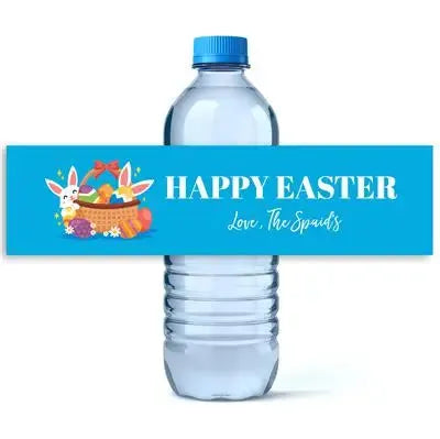 Easter Basket Water Bottle Labels - iCustomLabel