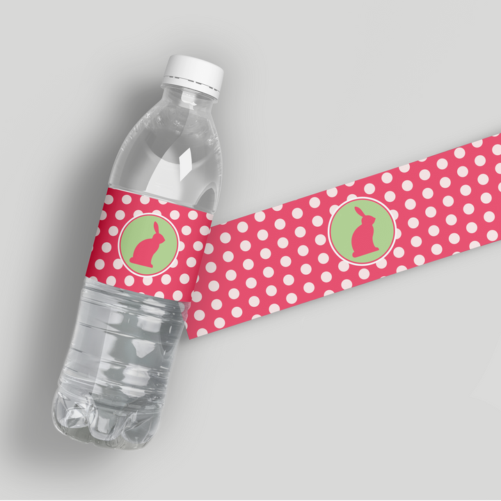 Easter Bunny Water Bottle Labels
