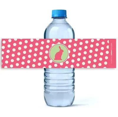 Easter Bunny Water Bottle Labels - iCustomLabel