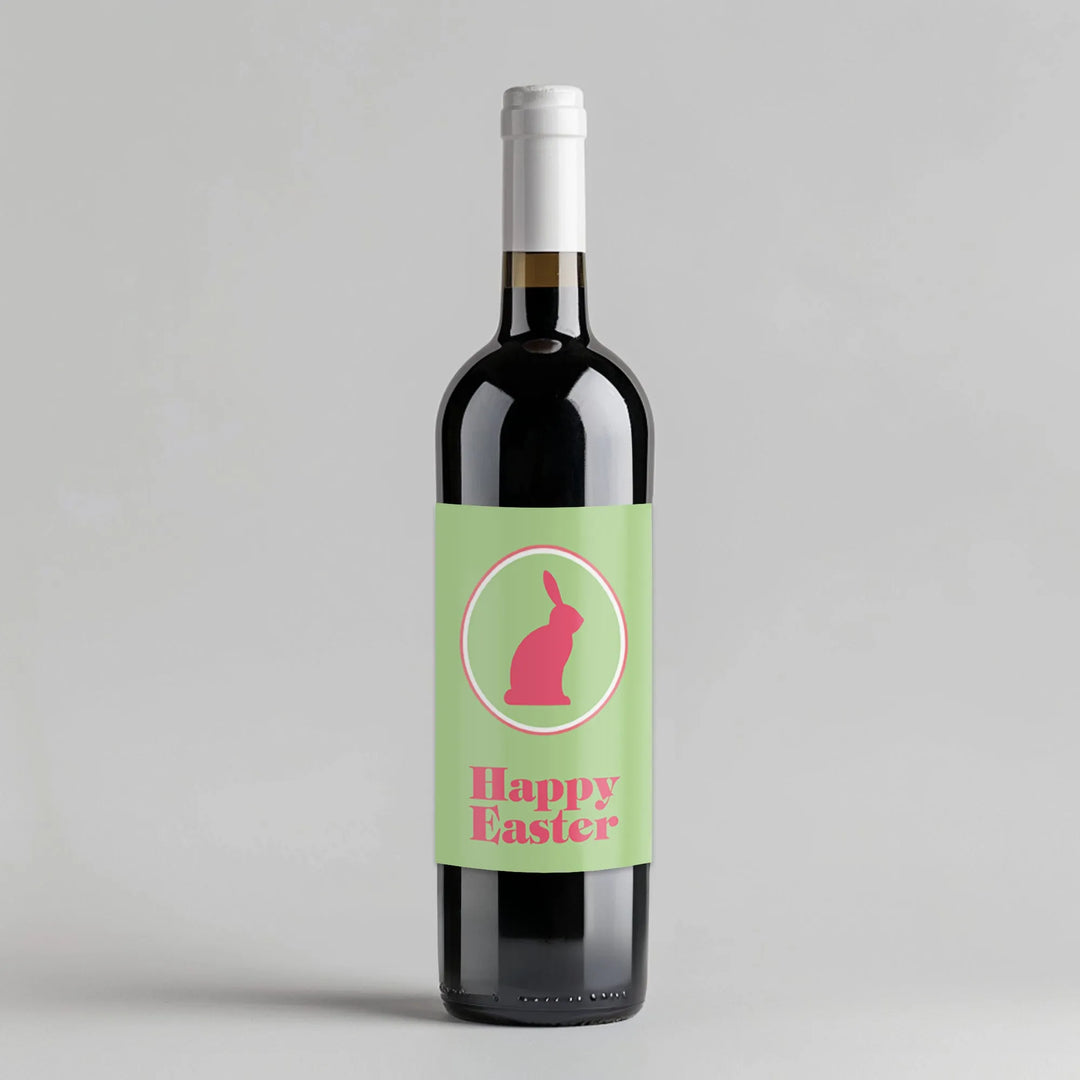 Easter Bunny Wine Label - iCustomLabel