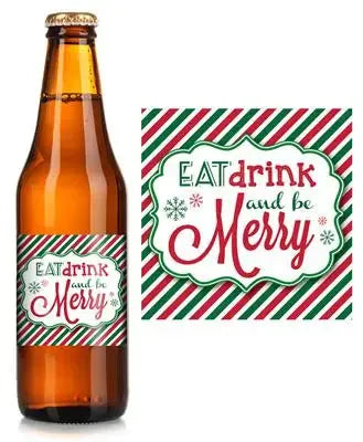 Eat Drink Be Merry Beer Label - iCustomLabel