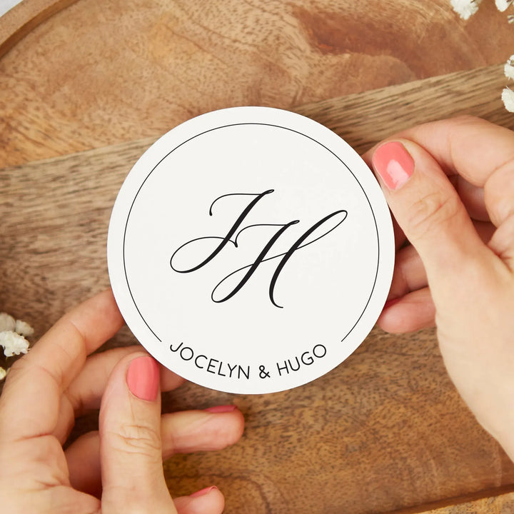elegant-initials-wedding-coasters-icustomlabel-1 - iCustomLabel