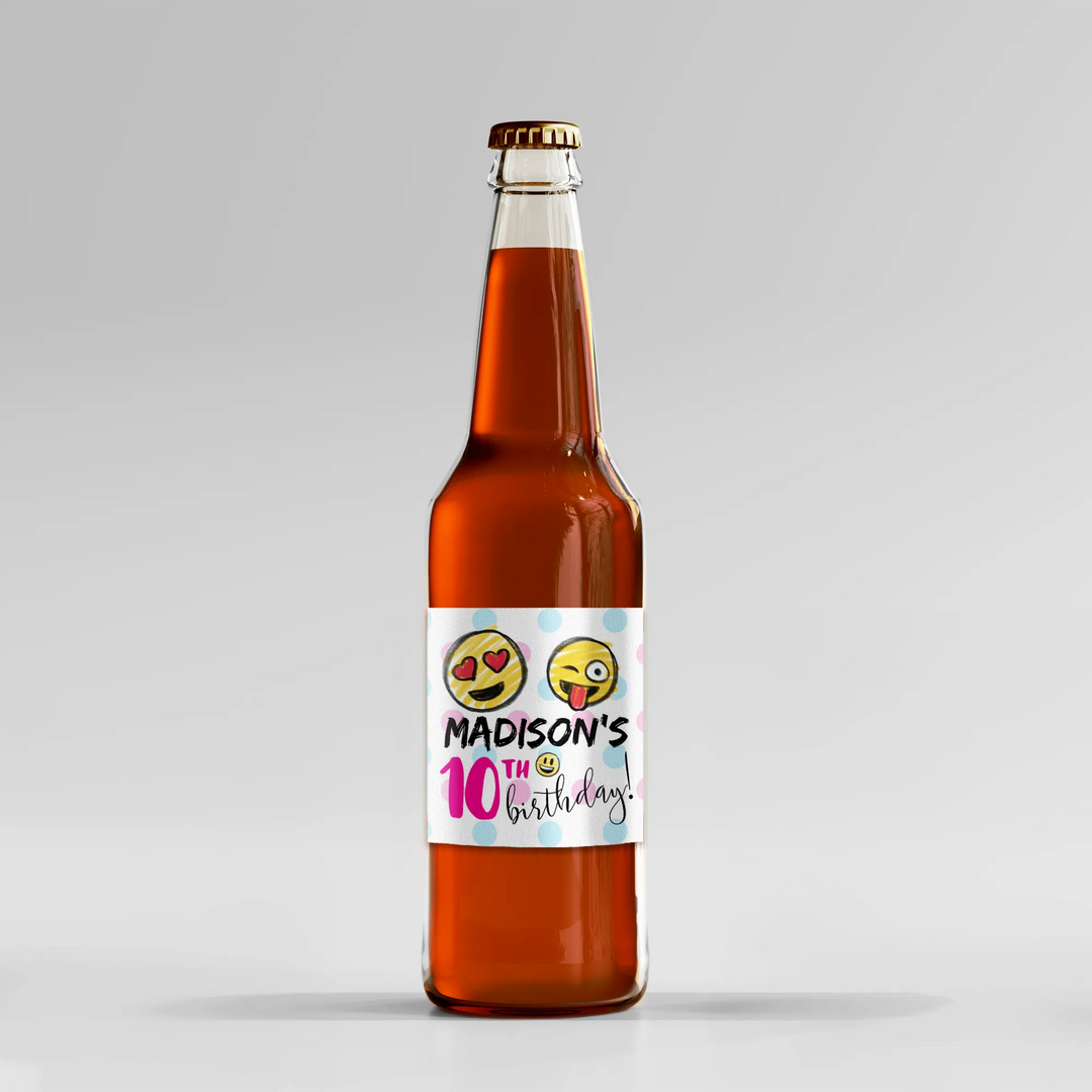 Emoji Soda Label - iCustomLabel