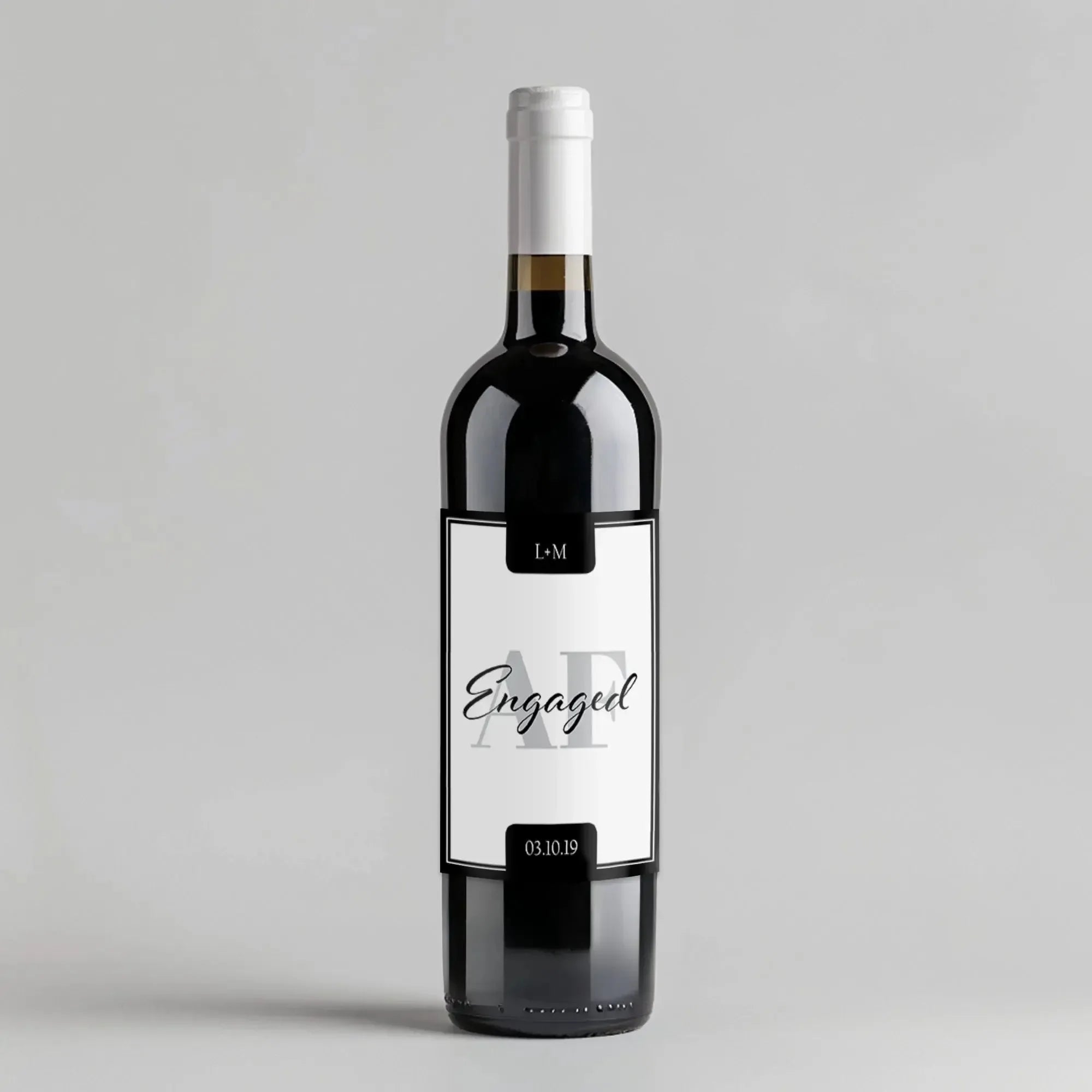 Engaged AF Label | Funny Engagement Gift – iCustomLabel
