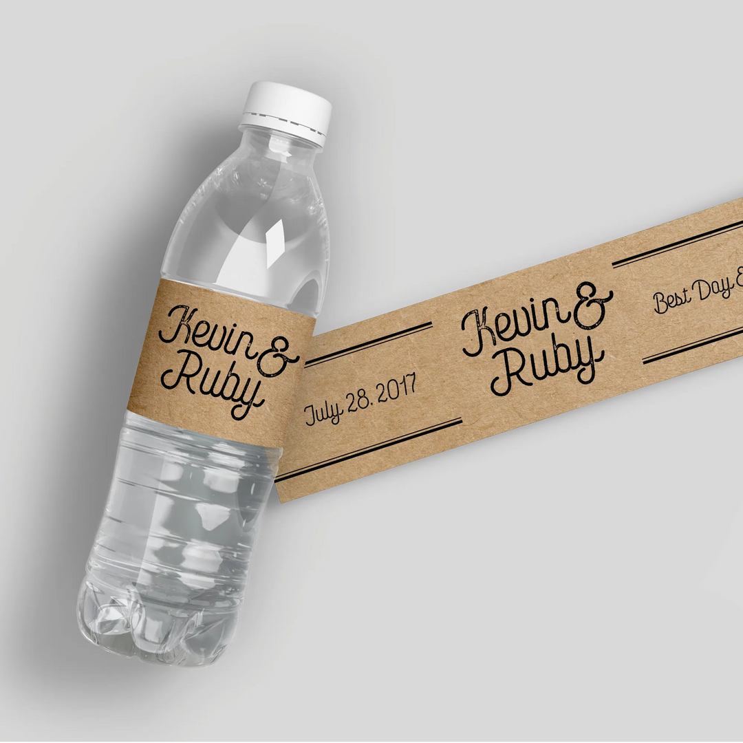 Ever After Water Bottle Labels - iCustomLabel