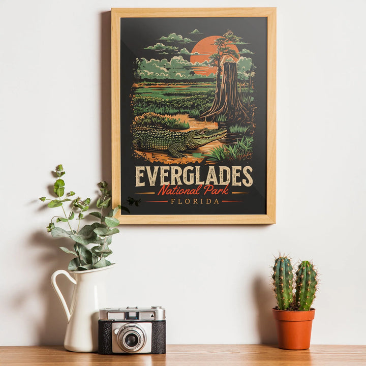 Everglades National Park Vintage Poster - iCustomLabel