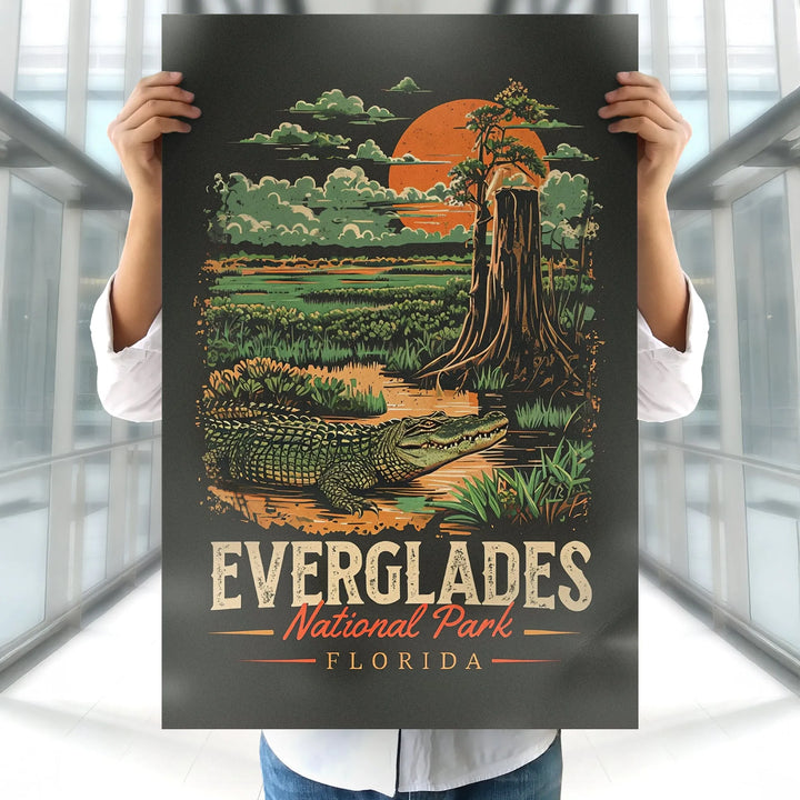 Everglades National Park Vintage Poster - iCustomLabel