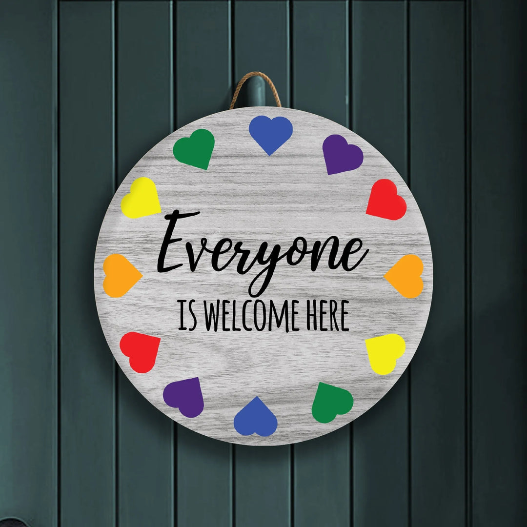 Everyone Welcome Front Door Decor - iCustomLabel