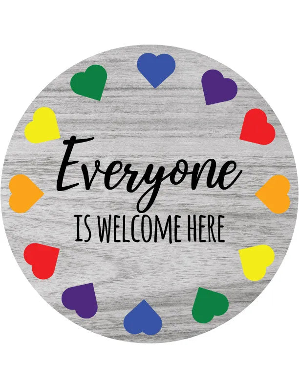 Everyone Welcome Front Door Decor - iCustomLabel